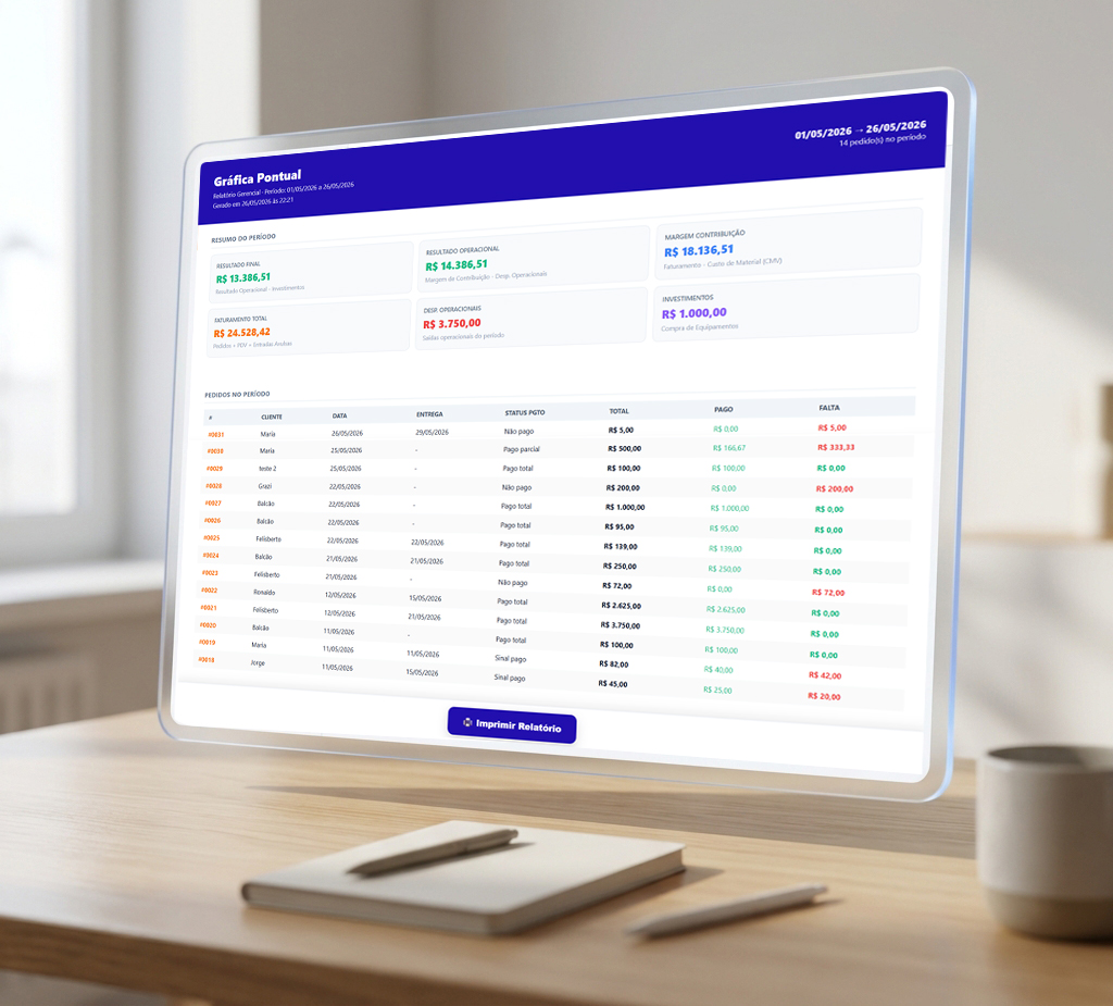 Relatórios PDF e Planilhas PenseSmart